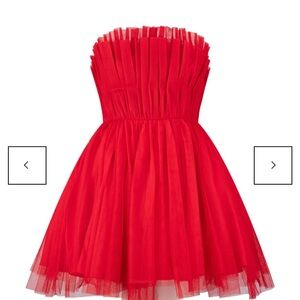 Bariano alondra strapless mini dress - red size small